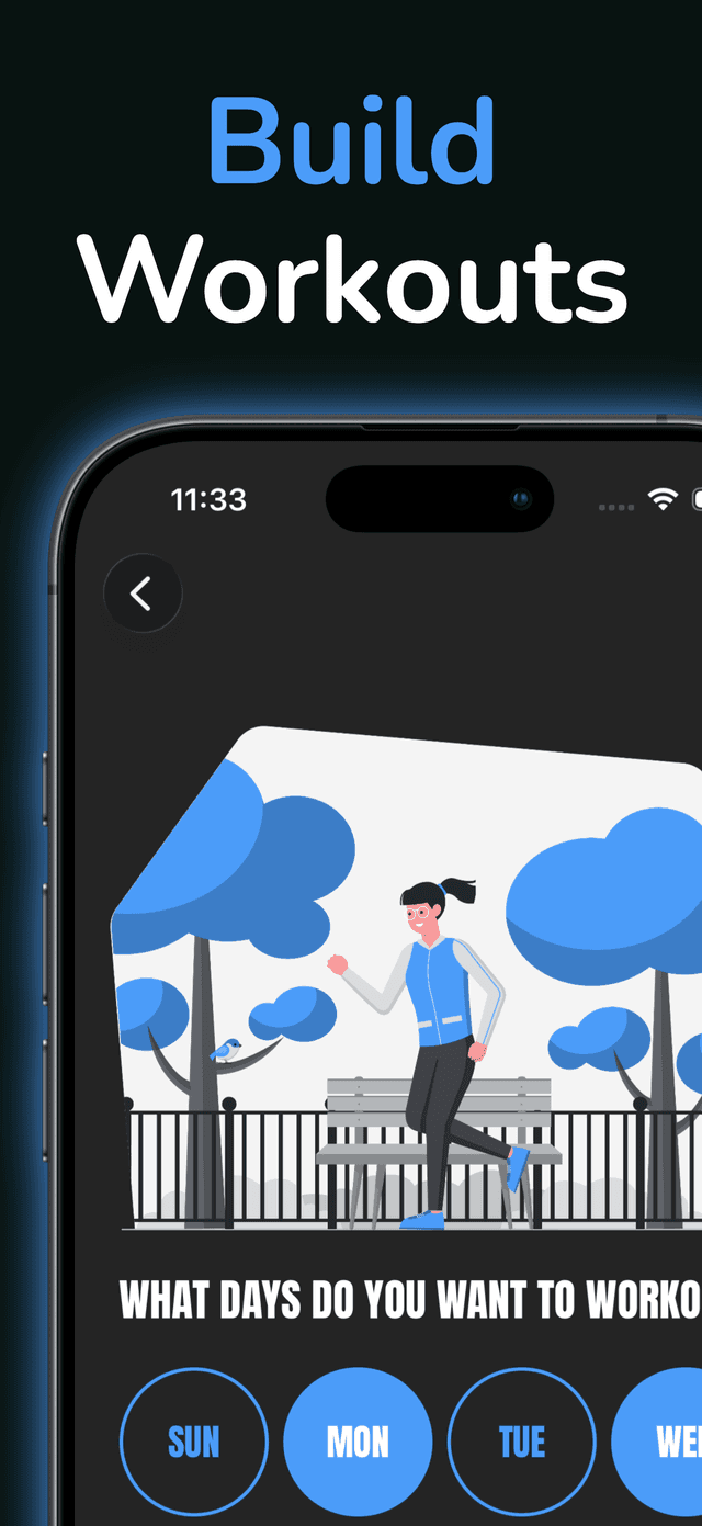 LSB Fitness workout screen